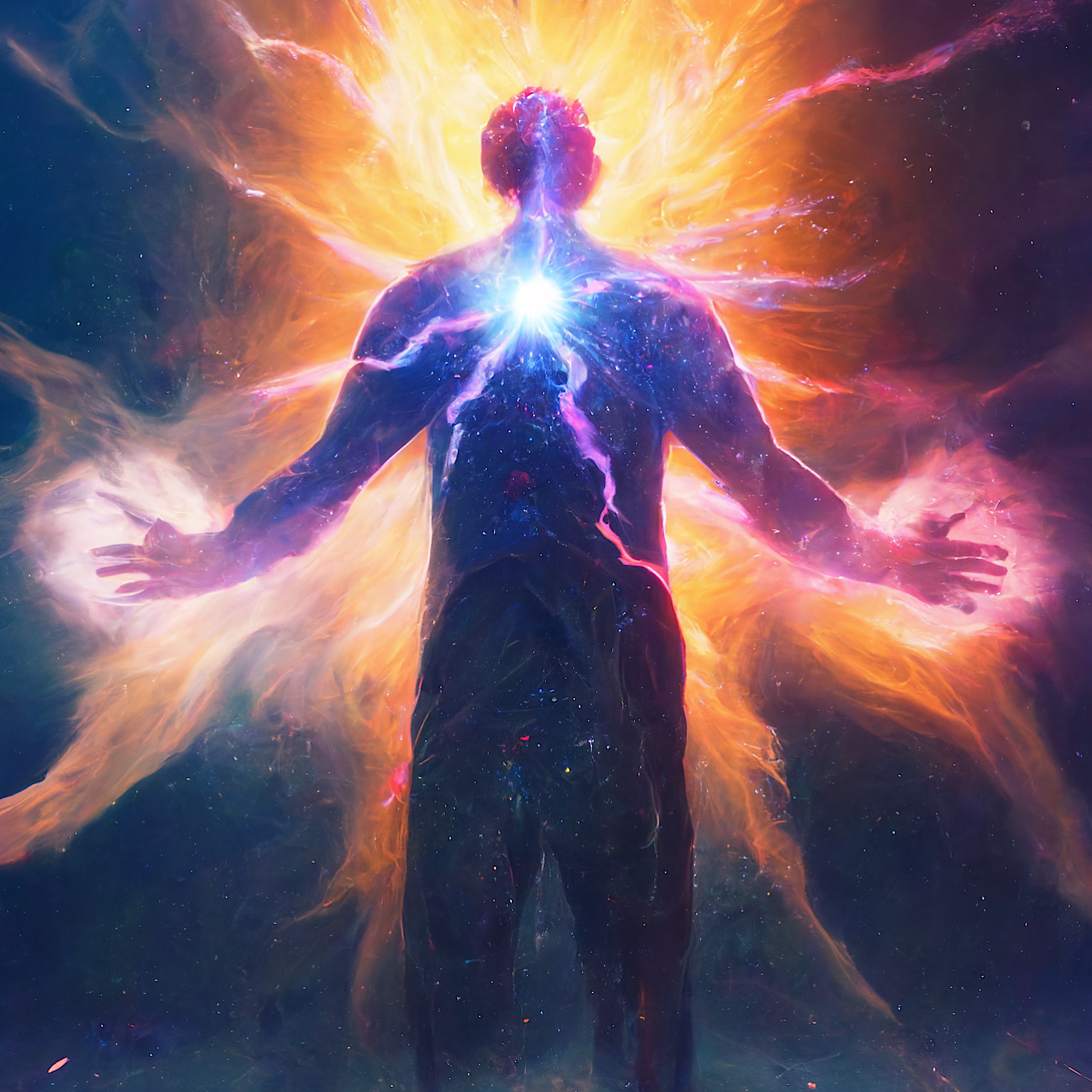 man going supernova art